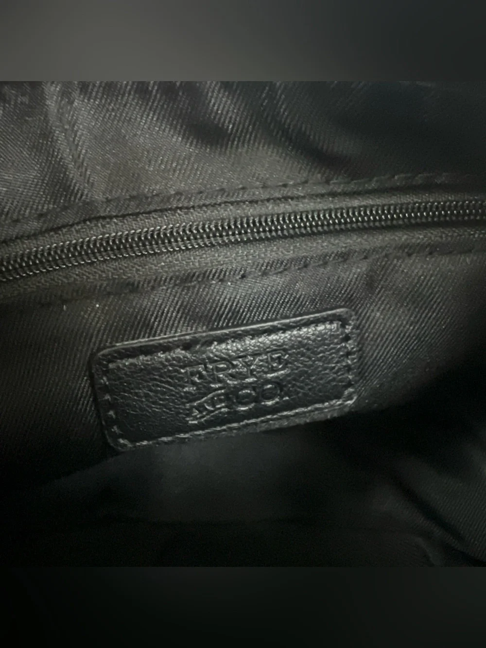 Frye And Co Shoulder Bag Womens Black Faux Leather Core Crossbody Purse